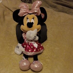 Minnie Mouse Plush Toy with Pink Dress